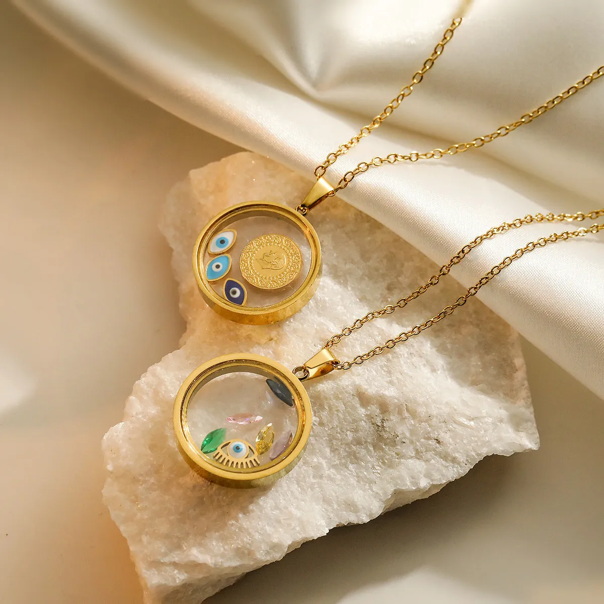 Minimalist Irregular Geometric Titanium Steel Pendants