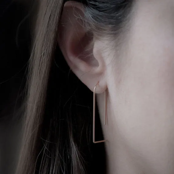 Minimalist line pendants N°5 in silver or gold