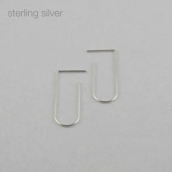Minimalist line pendants N°5 in silver or gold
