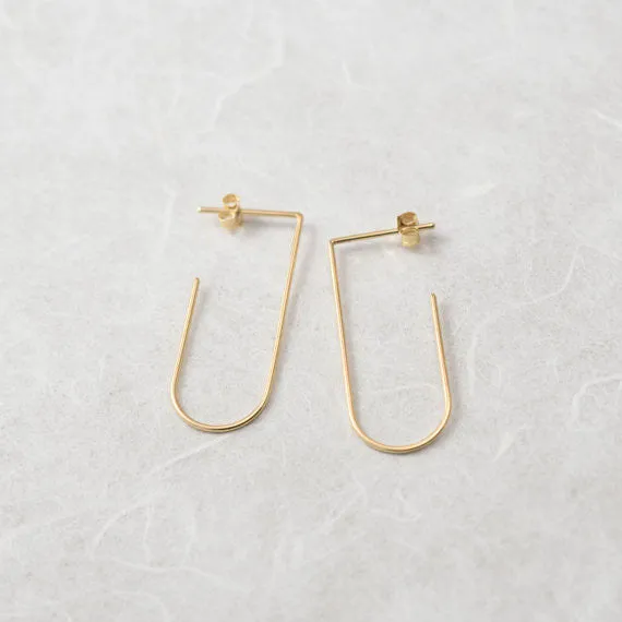 Minimalist line pendants N°5 in silver or gold