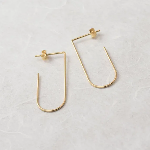 Minimalist line pendants N°5 in silver or gold