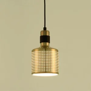 Minimalist Metal Cylinder Ceiling Light Pendant - 1 Head Drop for Bedside