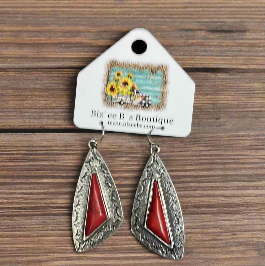 Morada Silvertone Earrings