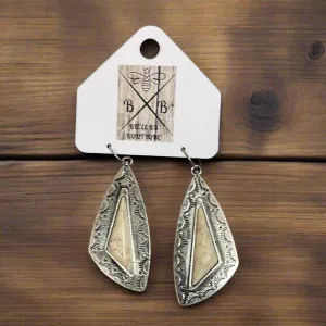 Morada Silvertone Earrings