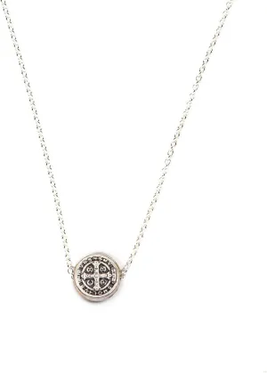 My Saint My Hero Benedictine Blessing Necklace  A Petite, Handcrafted Symbol of Protection, Faith & Divine Strength