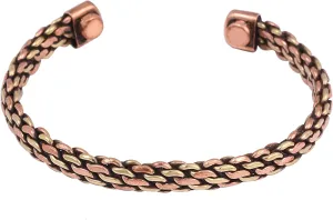 NAISHA Indian Copper Bracelet Handcrafted Chakra Bracelets Jewelry Cuff Gift Bangle Women & Men