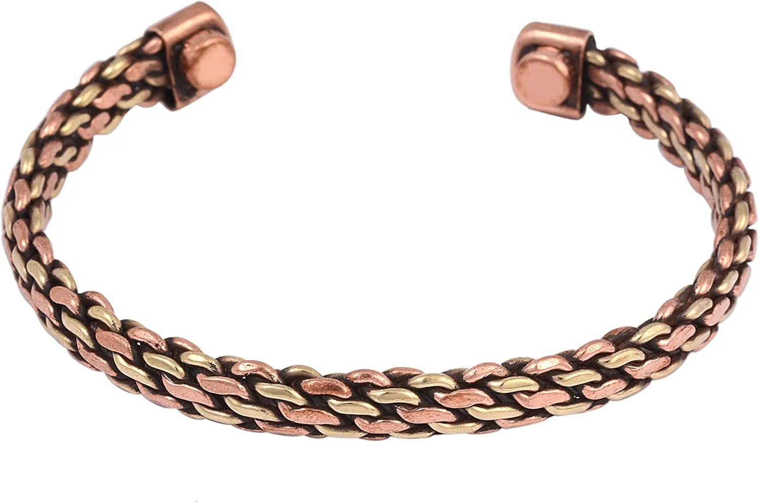 NAISHA Indian Copper Bracelet Handcrafted Chakra Bracelets Jewelry Cuff Gift Bangle Women & Men