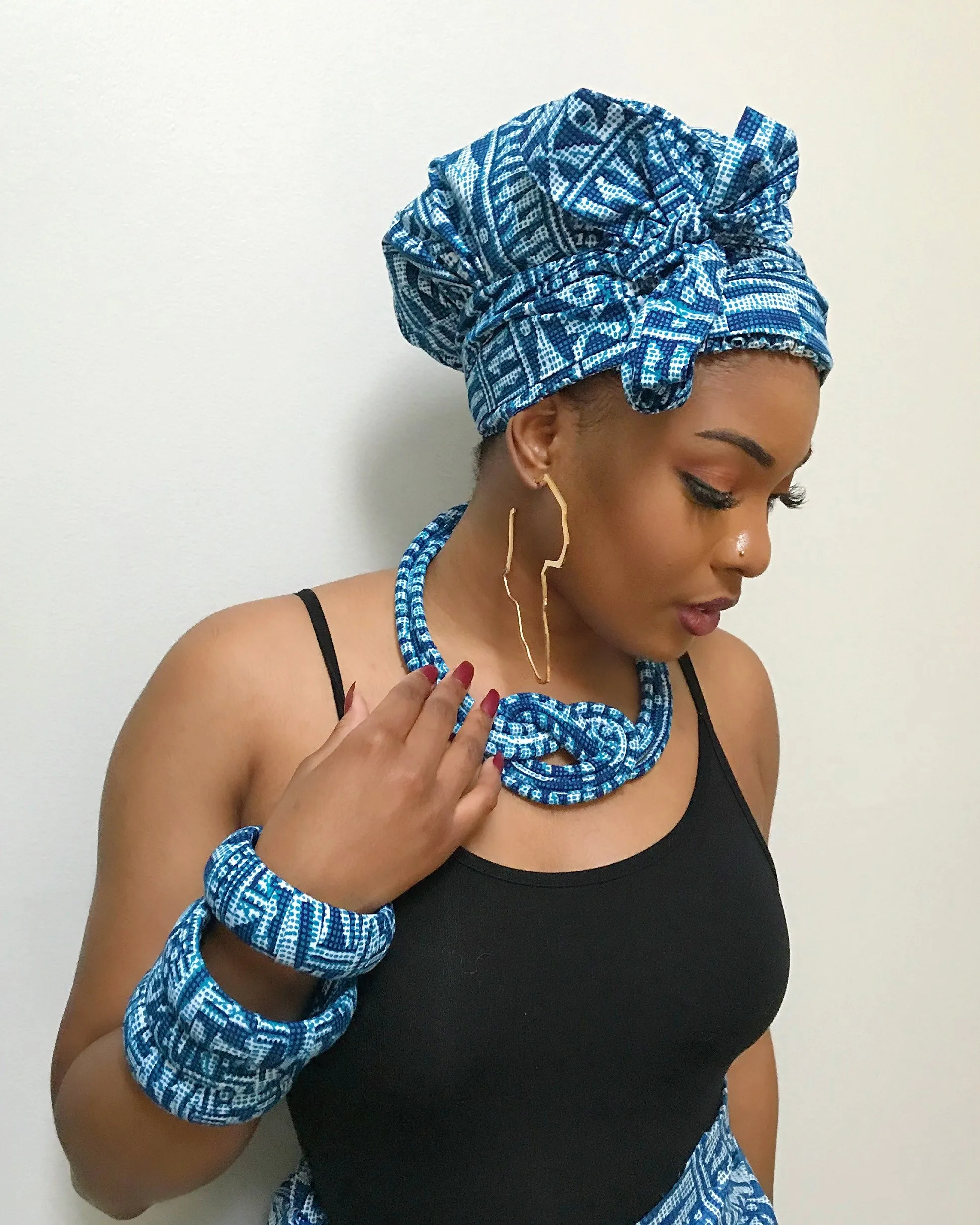 Ndop African Print Bangle Bracelets
