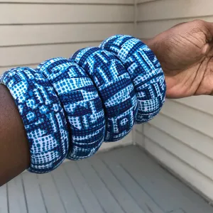 Ndop African Print Bangle Bracelets