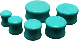 New 2025 1Pc Stone Ear Plug Tunnel Piercings Earring Gauges Helix Piercing Stretcher Plugs Body Jewelry 5Mm-16Mm Fashion Trendy Accessories Creative Gift