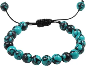 New 2025 Adjustable Blue Pine Stone Rope Bracelets Women Men Natural Buddha Bead Yoga Weave Bracelet Prayer Jewelry Male Pulseira Fashion Trendy Accessories Creative Gift