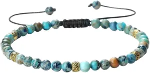 New 2025 Adjustable Charm Yoga Bracelet 4Mm Mini Natural Round Emperor Stone Beads Bracelets For Women Men Prayer Jewelry Findings Fashion Trendy Accessories Creative Gift