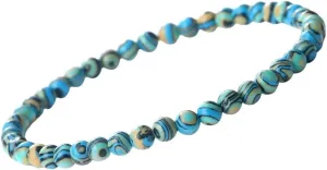 New 2025 Unisex Blue Malachite Natural Stone Bracelets Women Men Prayer Mala Buddhist Beads Bracelet Bangle Yoga Strand Charm Jewelry Fashion Trendy Accessories Creative Gift For Women And Men
