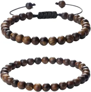 New 2025 Unisex Buddha 6/8/10Mm Wooden Beads Vintage Handmade Bracelets Prayer Black Rosewood Bracelet Men Women Yoga Meditation Jewelry Luxury With You Accessories Trendy Best For Gift And