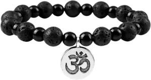 New 2025 Unisex Om Symbol Buddhist Prayer Bracelets For Women Men Natural Tiger Eye Black Onyx Stone Meditation Bracelet Friendship Jewelry Gift Fashion Trendy Accessories Creative For Women And Men