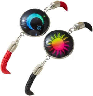 New 2026 2Pcs Luminous Sun Moon Couple Bracelet For Women Men Glow In The Dark Stainless Steel Charm Bracelets Valentine's Day Gifts Jewelry Fashion Trendy Accessories Creative Gift