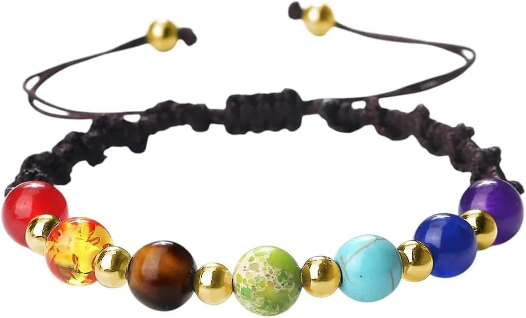 New 2026 7 Lucky Beads Bracelet Handmade Adjustable Knot Bangle Women Men Yoga Prayer Bracelets Jewelry Gift For Friend Fashion Trendy Accessories Creative