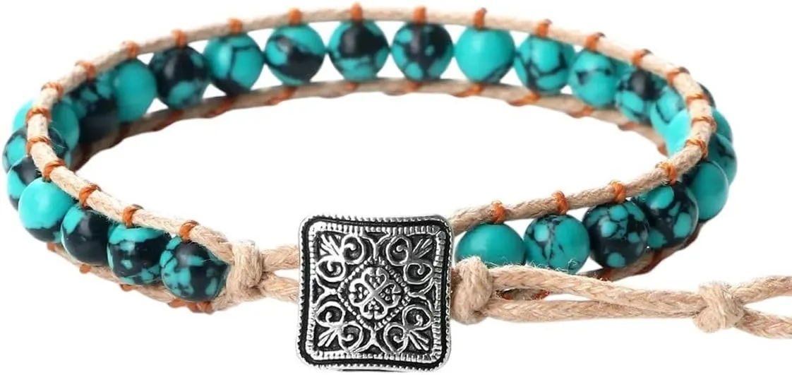 New 2026 Lucky Women Hand Bracelets Prayer Men Natural Stone Rosary Charm Wooden Beadeds Tribal Wristbands Lady Jewelry Fashion Trendy Accessories Creative Gift