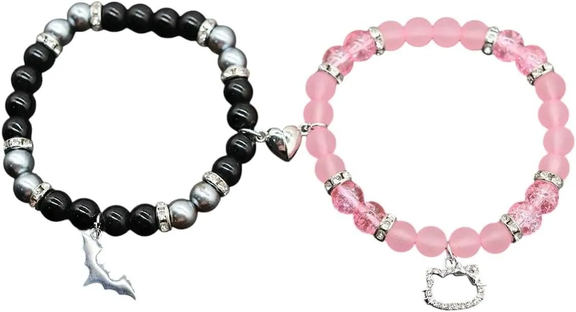 New 2026 Natural Stone Sun Moon Magnitic Couple Bracelets For Women Men Heart Matching Lovers Beads Friendship Bracelet Gifts Jewelry Fashion Trendy Accessories Creative Gift