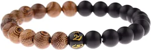 New 2026 Tibetan Black Stone Carve Scripture Beads Men Women Bracelet Retr Buddhist Prayer Meditation Jewelry Fashion Trendy Accessories Creative Gift