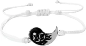 New 2026 Unisex 2Pcs Couple Black White Wax Thread Handmade Bracelets Tai Chi Yin Yang Dragon Pendant Bracelet Prayer Bestfriend Jewelrys Jewelry Fashion Trendy Accessories For Women And Men Men