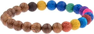 New 2026 Unisex 8Mm Natural Wood Beads Bracelets Men Ethinc Yoga Elasticity Bracelet Women Prayer Jewelry Findings Meditation Fashion Trendy Accessories Creative Gift For Women And Men