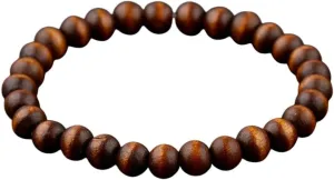 New 2026 Unisex 8Mm Natural Wood Beads Bracelets Men Ethinc Yoga Elasticity Bracelet Women Prayer Jewelry Findings Meditation Fashion Trendy Accessories Creative Gift For Women And Men