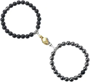 New 2026 Unisex Couple Distance Natural Stone Magnitic Beaded Bracelets Women Men Fashion Prayer Beads Lover Friendship Jewelry Findings Gifts Trendy Accessories Creative Gift For Women And Men