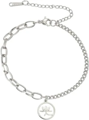 New 2026 Unisex Flower Bracelets For Men Women Stainless Steel Prayer Buddhism Protection Lucky Red String Jewelry Findings Gifts Fashion Trendy Accessories Creative Gift For Women And Men