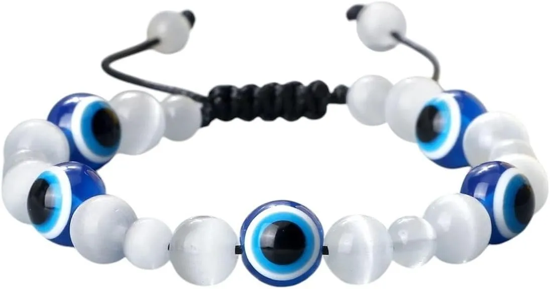 New 2026 Unisex High Turkish Lucky Bracelets Men Women Handmade Prayer Jewelry Findings Gift Natural Cat Eye Stone Beads Fashion Trendy Accessories Creative For Women And Men