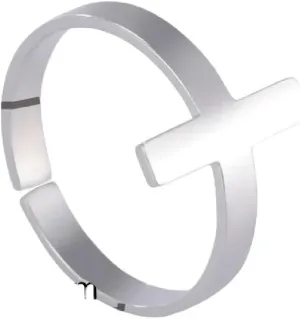 New 2026 Unisex Jesus Cross Love Stainless Steel Open Ring Women's Faith Christian Guardian Fashion Party Gift Jewelry Decoration Luxury with You Accessories Trendy Best for Women and Men