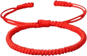 New 2026 Unisex Lucky Red Nylon Thread Bracelet Tibetan Buddhist Handwoven Rope Knots Bracelets Prayer Charm Jewelry Findings Lover Wristbands Fashion Trendy Accessories For Women And Men Men