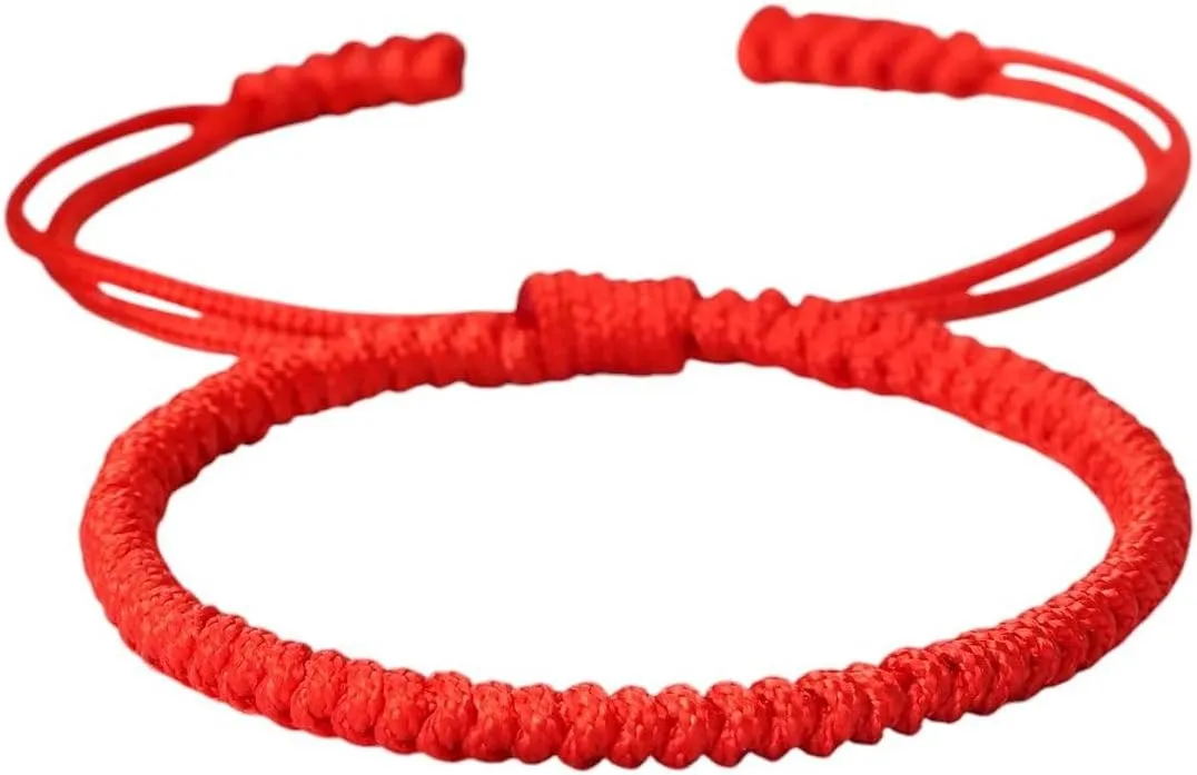 New 2026 Unisex Lucky Red Nylon Thread Bracelet Tibetan Buddhist Handwoven Rope Knots Bracelets Prayer Charm Jewelry Findings Lover Wristbands Fashion Trendy Accessories For Women And Men Men