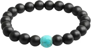 New 2026 Unisex Men Natural Volcanic Stone Bracelets Charm Matte Black Lava Onyx Beads Buddha Round Bracelet&bangle Women Yoga Prayer Decoration Jewelry Luxury Accessories Trendy Best For Gift And