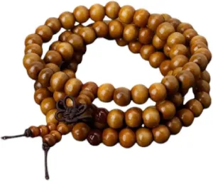 New 2026 Unisex Natural-Sandalwood Buddhist Prayer Bracelets 8Mm Beads 108 Wood Meditation Bracelet Gift For Men Women Decoration Jewelry Luxury Accessories Trendy Best For Women And Men
