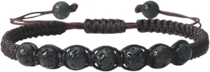 New 2026 Unisex Prayer Men Black Rope Bracelets Natural Onyx Volcanic Stone Bracelet Adjustable Balance Bangle Women Handmade Jewelry Findings Gift Fashion Trendy Accessories Creative For And