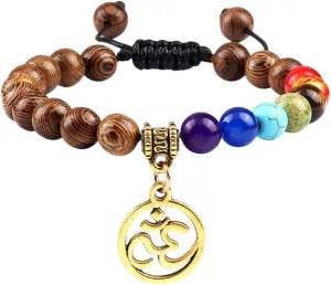 New 2026 Unisex Stainles Stell 7 Prayer Beads Bracelets For Men Tiger Eye Onyx Om Symbol Tibetan Buddha Bracelet Women Yoga Jewelry Fashion Trendy Accessories Creative Gift For Women And Men