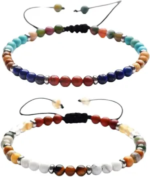 New For Trendy 2025 7 Chakra Beaded Bracelet Handmade Braided Prayer Bracelets For Men And Women Yoga Meditation Amulet Jewelry Gift Jewelry Fashion Accessories Creative Gift