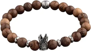 New For Trendy 2025 Hot For Men Natural Wood Beads Cross Bracelets Onyx Meditation Prayer Bead Bracelet Women Wooden Yoga Jewelry Fashion Accessories Creative Gift