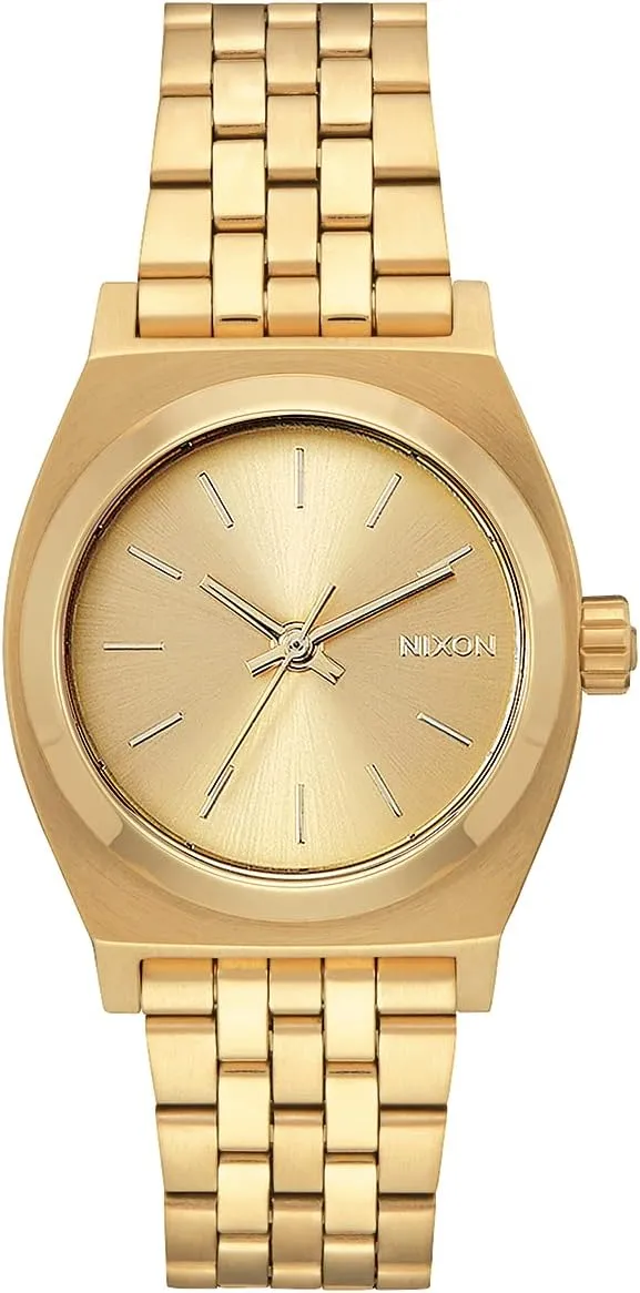 Nixon Medium Time Teller A1130. 100m Water Resistant Womens Watch (31 mm Stainless Steel Watch Face)