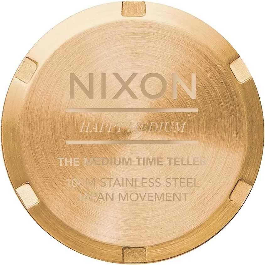 Nixon Medium Time Teller A1130. 100m Water Resistant Womens Watch (31 mm Stainless Steel Watch Face)