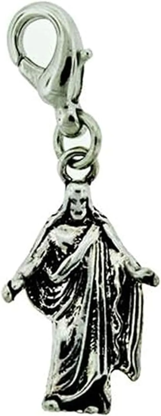 One Moment In Time H3 Christus Charm Antique Sliver Mormon LDS CTR