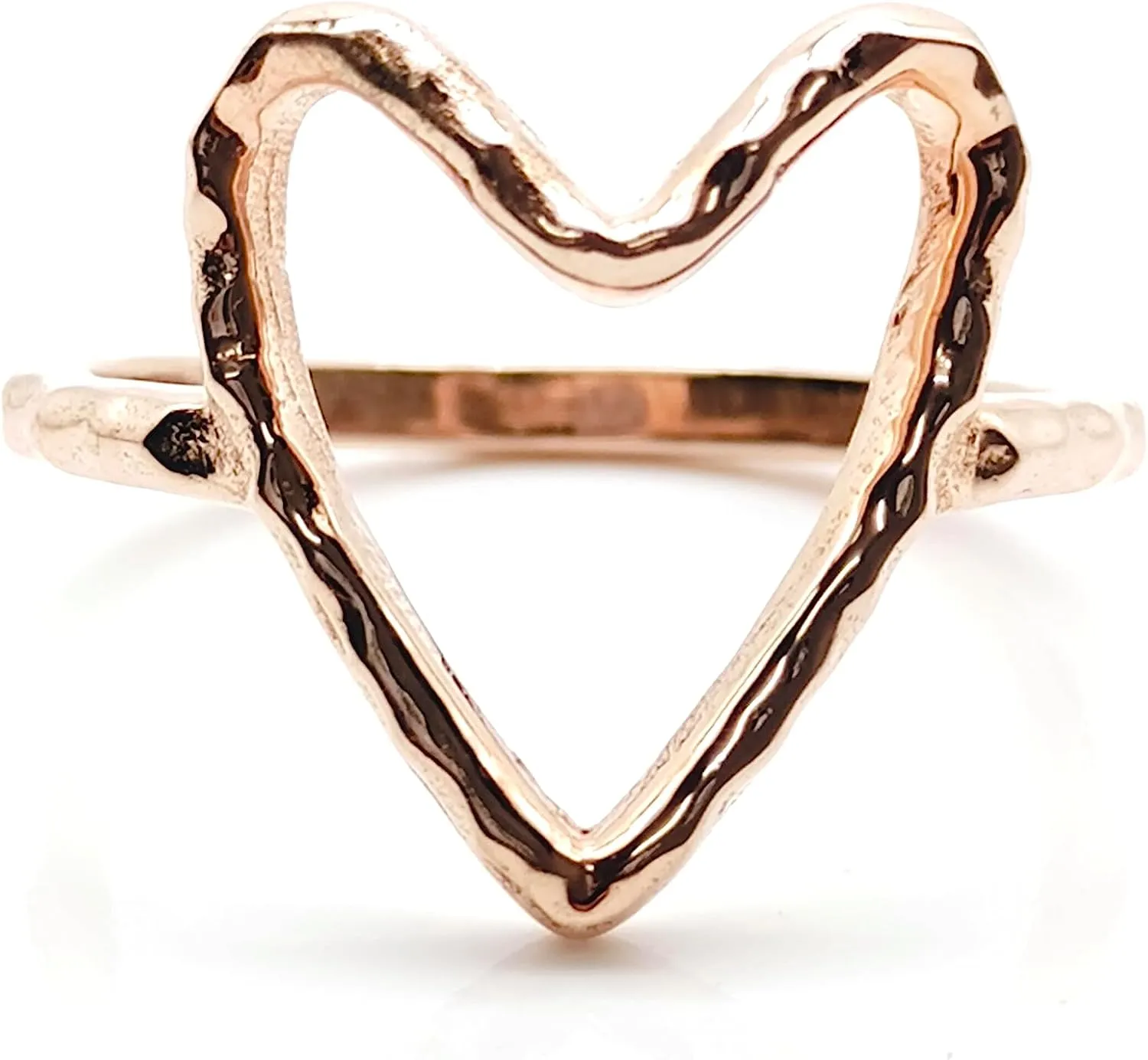 Open Heart Ring 925 Sterling Silver Wedding Band Heart Ring Handmade Minimalist Ring Love Ring Promise Ring Gift For Her By BeLive Jewelry