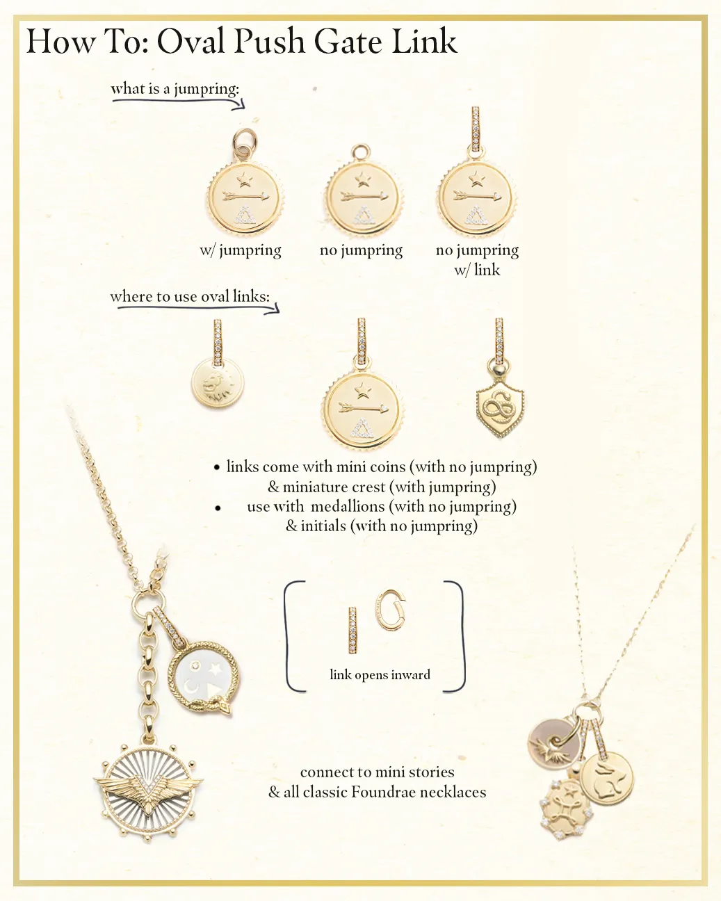 Oval Annex Link White Gold
