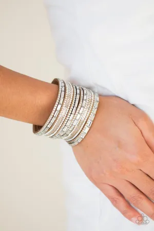 Paparazzi Bracelet ~ A Wait-and-SEQUIN Attitude - Brown