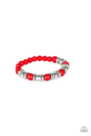 Paparazzi Bracelet ~ Across The Mesa - Red