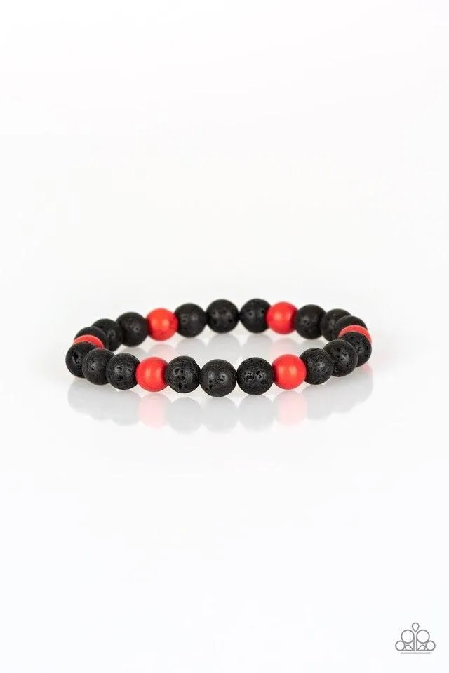 Paparazzi Bracelet ~ All Zen - Red