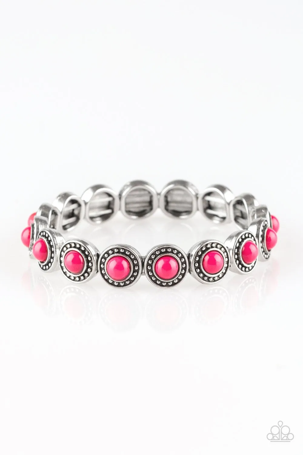 Paparazzi Bracelet ~ Globetrotter Goals - Pink