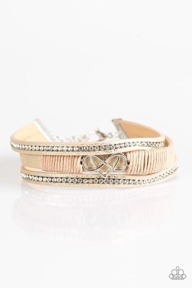 Paparazzi Bracelet ~ Hustlin Heart - Pink