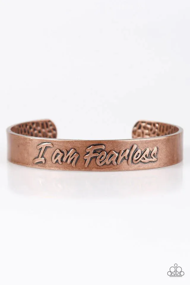 Paparazzi Bracelet ~ I Am Fearless - Copper